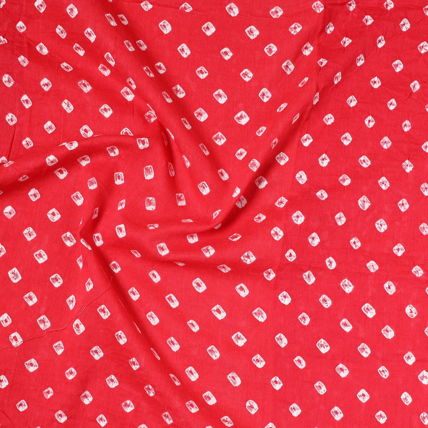  Kutch Bandhani Tie-Dye Satin Cotton Precut Fabric 71 