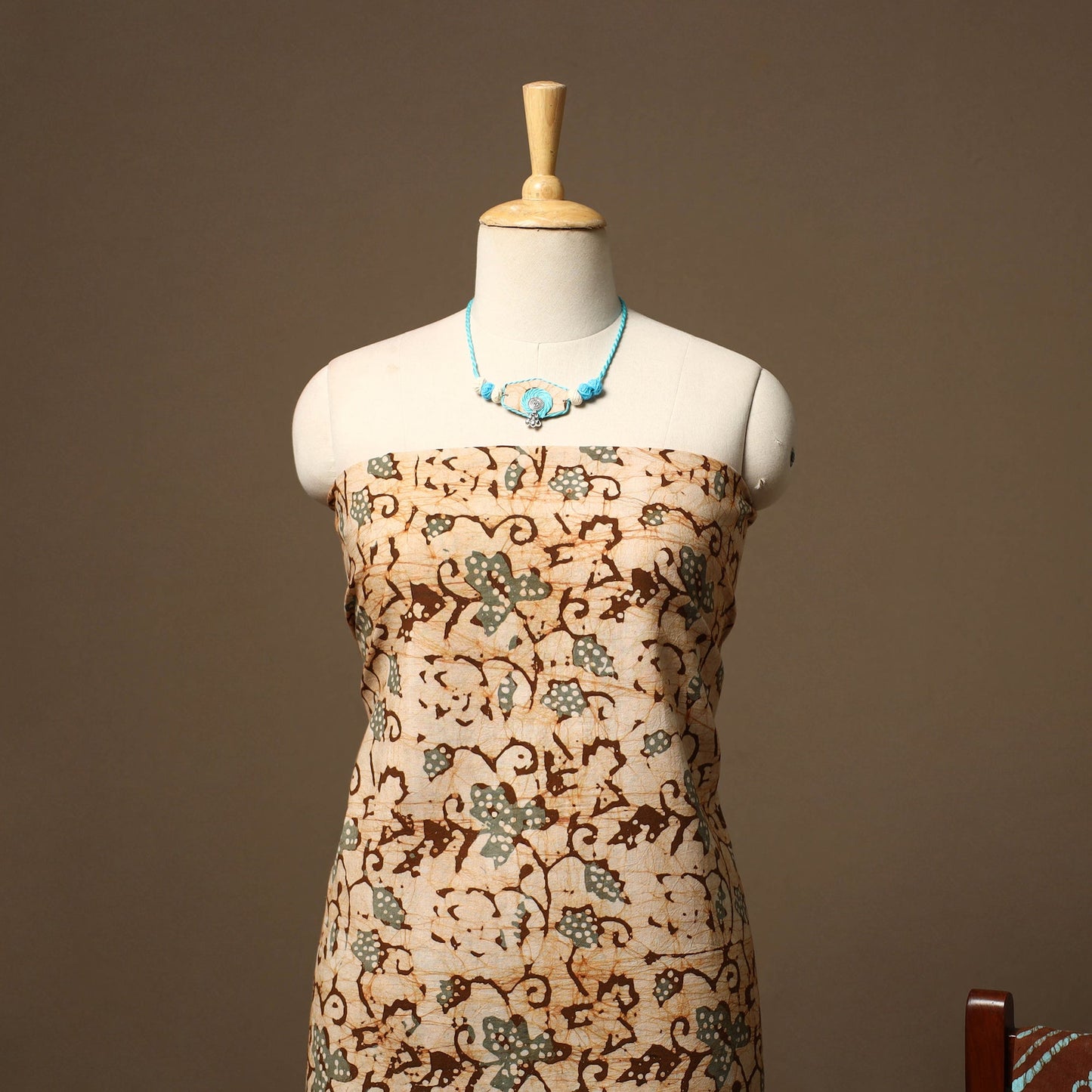 Kutch batik cotton 2pc unstitched dress material