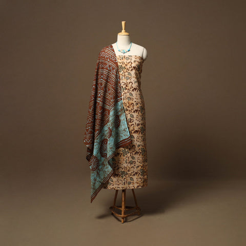 Kutch batik cotton 2pc unstitched dress material