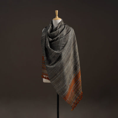 Kutch bhujodi handwoven handspun merino wool x tussar silk