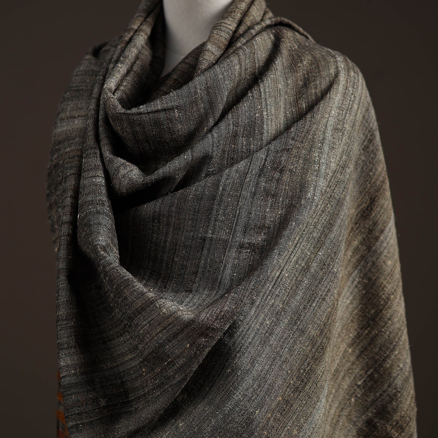 Kutch bhujodi handwoven handspun merino wool x tussar silk