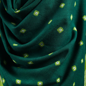 Kutch bhujodi handwoven merino wool bandhani tie-dye shawl