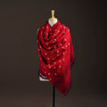 Kutch bhujodi handwoven merino wool bandhani tie-dye shawl