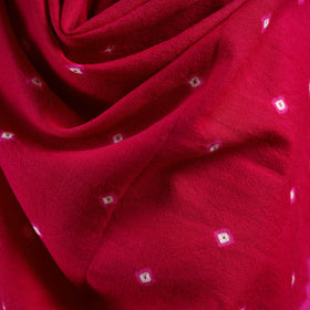 Kutch bhujodi handwoven merino wool bandhani tie-dye shawl