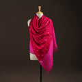 Kutch bhujodi handwoven merino wool bandhani tie-dye shawl