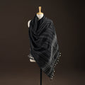 Kutch bhujodi handwoven merino wool shawl 109 - handcrafted