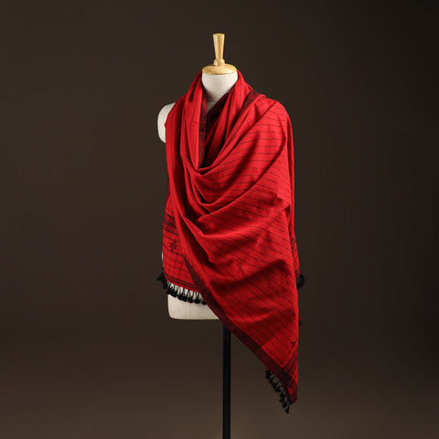 Kutch bhujodi handwoven merino wool shawl 110 - handcrafted