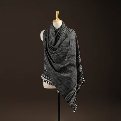 Kutch bhujodi handwoven merino wool shawl 111 - handcrafted