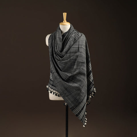 Kutch bhujodi handwoven merino wool shawl 111 - handcrafted