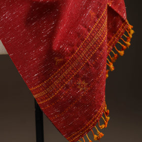 Kutch bhujodi handwoven merino wool shawl 151 - handcrafted