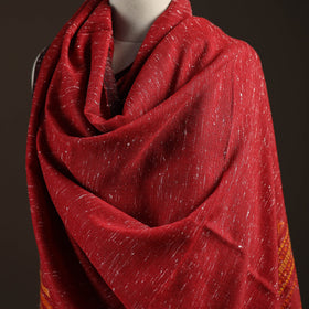 Kutch bhujodi handwoven merino wool shawl 151 - handcrafted