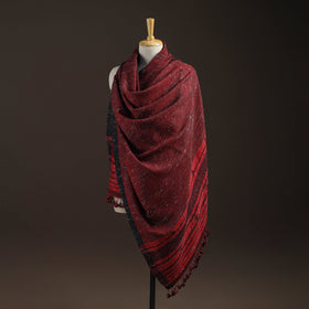 Kutch bhujodi handwoven merino wool shawl 152 - handcrafted