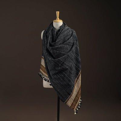 Kutch bhujodi handwoven merino wool shawl 153 - handcrafted