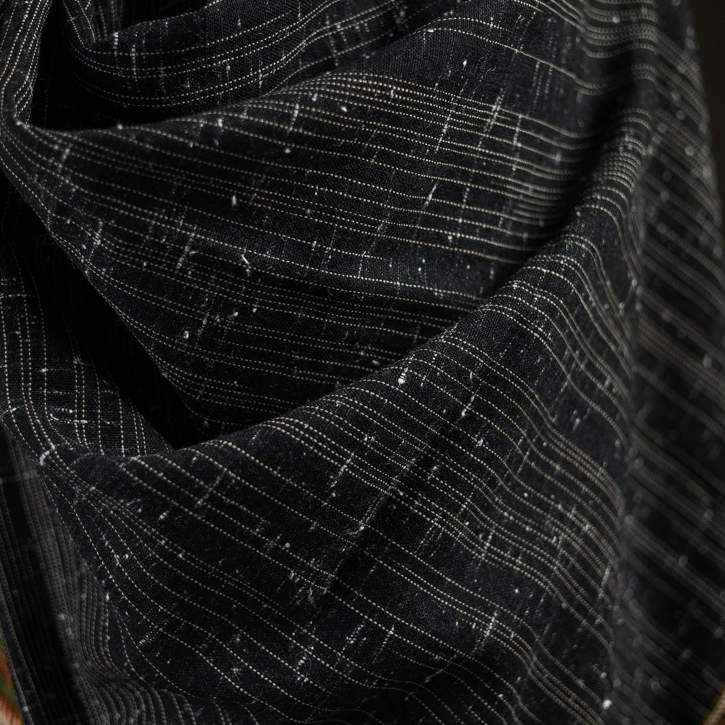 Kutch bhujodi handwoven merino wool shawl 153 - handcrafted