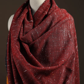 Kutch bhujodi handwoven merino wool shawl 155 - handcrafted