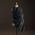 Kutch bhujodi handwoven merino wool shawl 157 - handcrafted