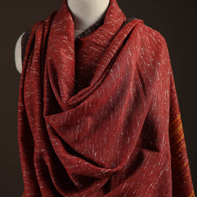 Kutch bhujodi handwoven merino wool shawl 158 - handcrafted