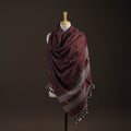 Kutch bhujodi handwoven merino wool shawl 159 - handcrafted
