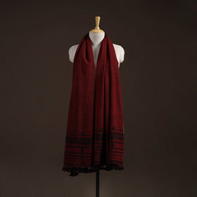 Kutch bhujodi handwoven merino wool shawl 16 - handcrafted