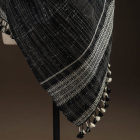 Kutch bhujodi handwoven merino wool shawl 160 - handcrafted