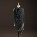 Kutch bhujodi handwoven merino wool shawl 160 - handcrafted