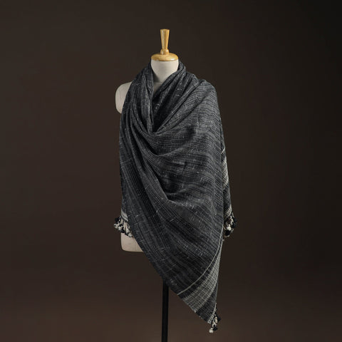 Kutch bhujodi handwoven merino wool shawl 162 - handcrafted