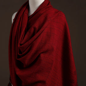 Kutch bhujodi handwoven merino wool shawl 17 - handcrafted