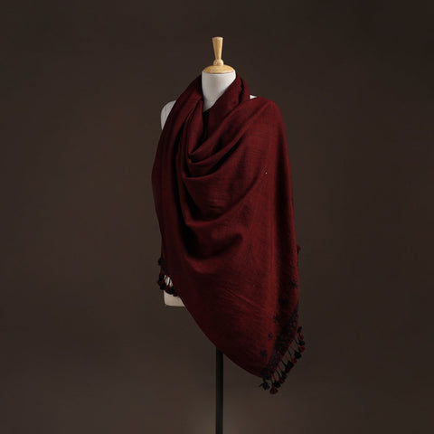 Kutch bhujodi handwoven merino wool shawl 18 - handcrafted