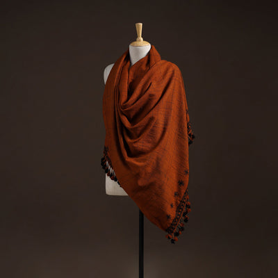 Kutch bhujodi handwoven merino wool shawl 20 - handcrafted