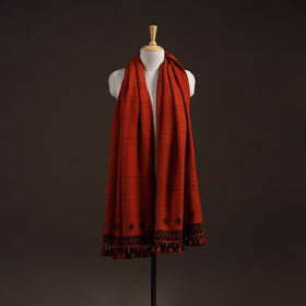 Kutch bhujodi handwoven merino wool shawl 21 - handcrafted