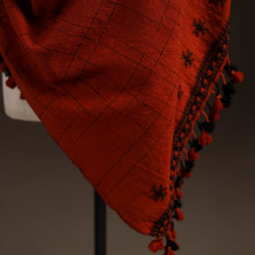 Kutch bhujodi handwoven merino wool shawl 21 - handcrafted