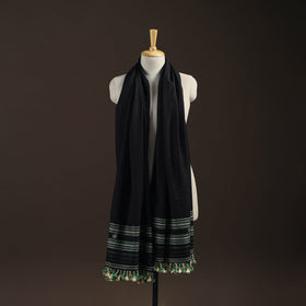 Kutch bhujodi handwoven merino wool shawl 218 - handcrafted