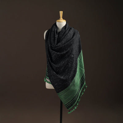 Kutch bhujodi handwoven merino wool shawl 223 - handcrafted