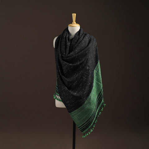 Kutch bhujodi handwoven merino wool shawl 223 - handcrafted