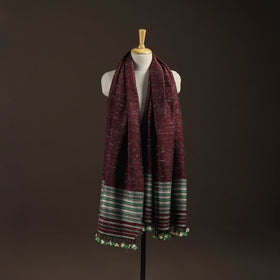 Kutch bhujodi handwoven merino wool shawl 230 - handcrafted