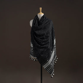 Kutch bhujodi handwoven merino wool shawl 35 - handcrafted