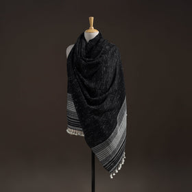 Kutch bhujodi handwoven merino wool shawl 36 - handcrafted