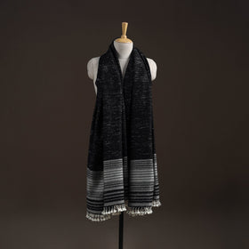 Kutch bhujodi handwoven merino wool shawl 36 - handcrafted