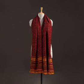 Kutch bhujodi handwoven merino wool shawl 46 - handcrafted