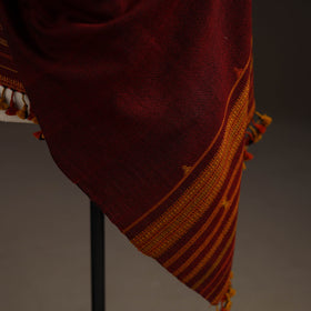 Kutch bhujodi handwoven merino wool shawl 55 - handcrafted