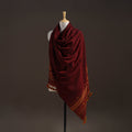 Kutch bhujodi handwoven merino wool shawl 55 - handcrafted