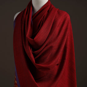 Kutch bhujodi handwoven merino wool shawl 56 - handcrafted