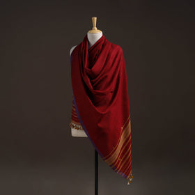 Kutch bhujodi handwoven merino wool shawl 56 - handcrafted