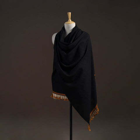 Kutch bhujodi handwoven merino wool shawl 57 - handcrafted