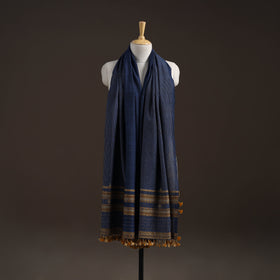 Kutch bhujodi handwoven merino wool shawl 58 - handcrafted