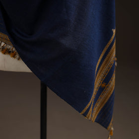 Kutch bhujodi handwoven merino wool shawl 59 - handcrafted