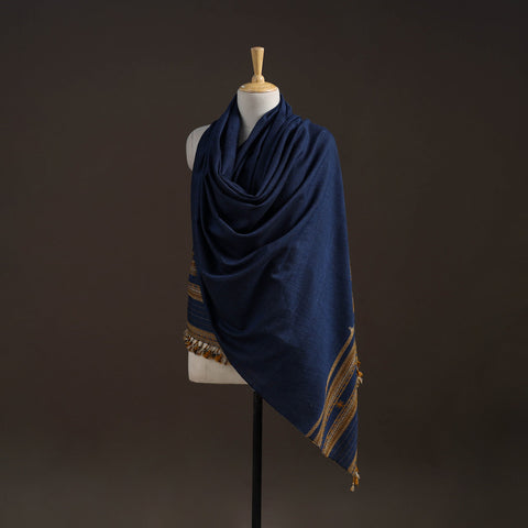 Kutch bhujodi handwoven merino wool shawl 59 - handcrafted