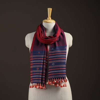 Kutch bhujodi handwoven merino wool stole 172 - handcrafted