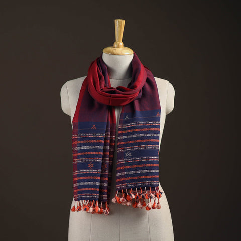 Kutch bhujodi handwoven merino wool stole 172 - handcrafted