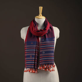 Kutch bhujodi handwoven merino wool stole 172 - handcrafted